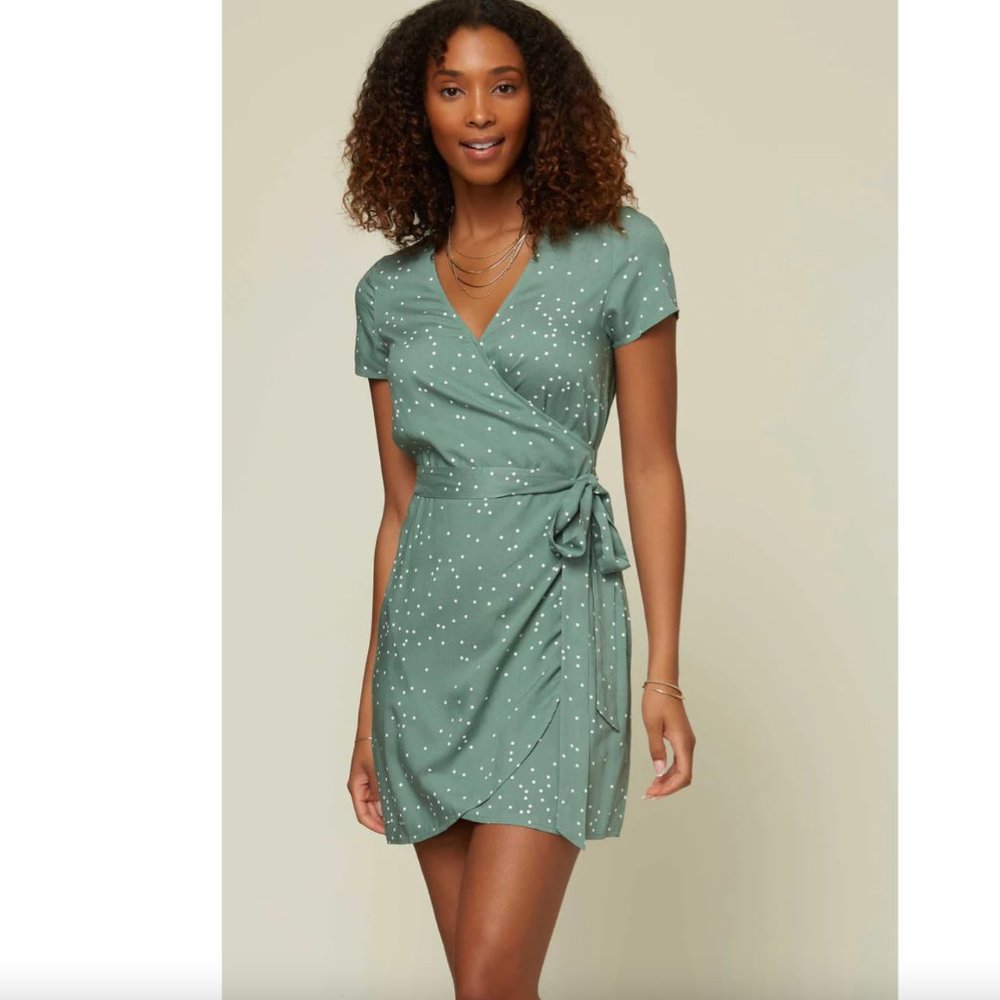 O'Neill Amber Dot Dress Size Small NWT